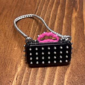 Monster High Draculaura or Clawdeen Wolf Black Studded Purse Bag Accessory –